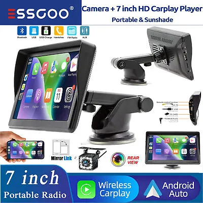 7 Inch Car BT GPS Navigation Radio Stereo Portable CarPlay Android Auto+Camera • $51.17