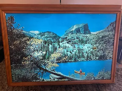 Helmscene Lighted Wall Picture Summer Scene 19.5  X 27  + Extra Picture Winter • $129