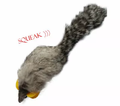 Rabbit Fur Mouse Cat Toy With Squeak Sound - Gray • $7.99