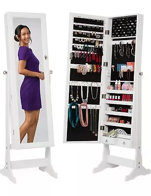 Best Choice Products Freestanding Jewelry Armoire Cabinet Full Length Standing • $39.99