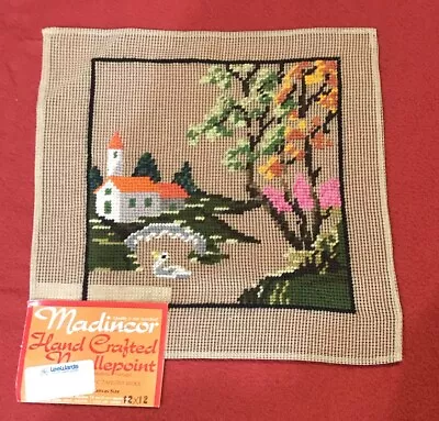 Madincor #373 12 X 12” Preworked Needlepoint Canvas Madeira • $15