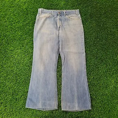 Vintage LEVIS 646 Bell-Bottoms Jeans 32x27 (34x30) Stonewash TALON Orange-Tab • $133.92