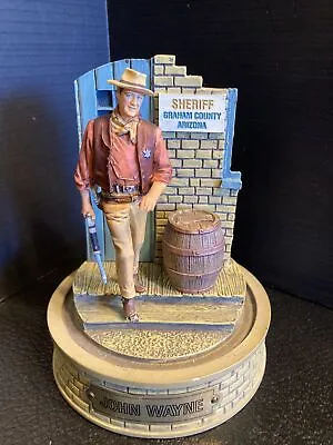 15) John Wayne The Duke Sheriff Limited Edition Hand Painted Sculpture No Dome • $11.99