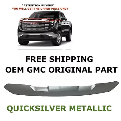 2022 2023 2024 GMC Sierra 1500 Upper Bumper Grille Trim QUICKSILVER METALLIC • $80