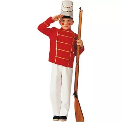 Wooden Soldier Toy Nutcracker Red White Christmas Holiday Dress Up Child Costume • $45.95