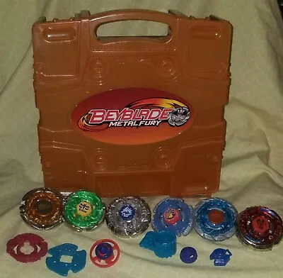 Beyblade Metal Fury Lot Of 6 With Case   • $44.99