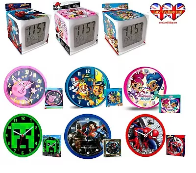 £13.99 • Buy Cartoon Characters, Alarm Clock Digital LED, Wall Clock Bedroom