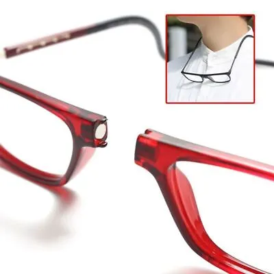 NEW Click Adjustable Magnetic Front Connect Reading Eyeglasses Full Rim Glasses • $5.53