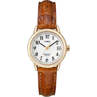 Timex T2J761 Women's Easy Reader Brown Leather Watch Indiglo Date  • $36.40