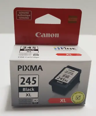 Genuine OEM Canon PG-245XL 245XL 245 XL Black 243 Compat. Ink Cartridge Sealed • $24.98