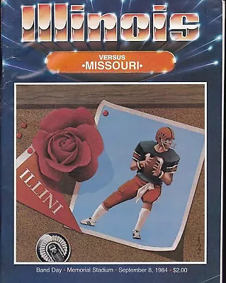 Illinois Vs Missouri 1984 College Football Program Ticket Stub • $25