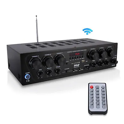 Pyle Bluetooth Home Audio 750 Watt 6 Channel Amplifier Stereo Receiver(Open Box) • $98.41