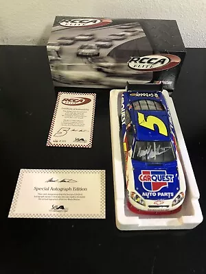 Mark Martin Autographed 1:24 Scale Diecast Carquest 1 Of 205 Nascar Racing #5 • $174.99