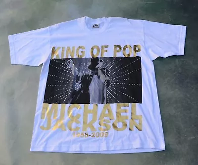 Michael Jackson King Of Pop 1958-2009 Music Will Live Forever T-Shirt Size XL. • $75.99