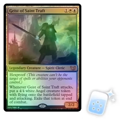 FOIL GEIST OF SAINT TRAFT Duel Decks: Blessed Vs. Cursed Magic MTG MINT CARD • $1.59