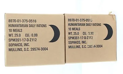 MRE Meal Cases - HUMANITARIAN DAILY RATION - RANDOM MENU - Date 10/2022 • $18