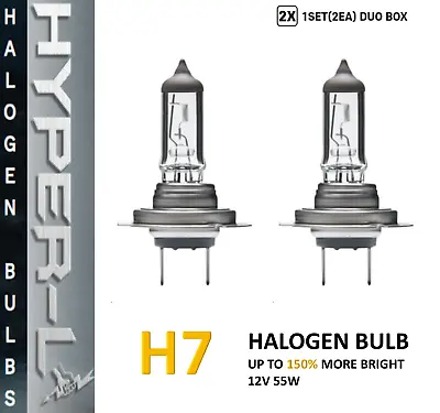 2 X H7 Halogen 12V 55W Super Bright Upgrade Headlight Bulb-150% More Light • $8.95