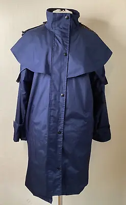 Target Dry Womens Raincoat Navy Blue Rain Coat UK 12 Waterproof Outrider Jacket • £38