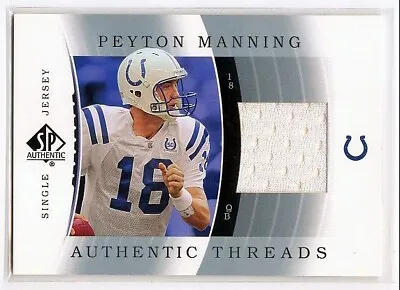 $14.95 • Buy 2003 SP Authentic Peyton Manning Threads Jersey