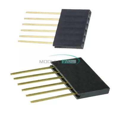 10/50/500PCS 6 Pin 2.54 Mm Stackable Long Legs Femal Header For Arduino Shield • $5.23