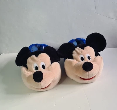 £24.99 • Buy Vintage Retro Disney Mickey Mouse Plush Slippers Size Large Collectable Rare