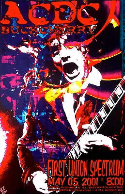 $132.13 • Buy AC/DC Concert Poster 2001 Scott Benge