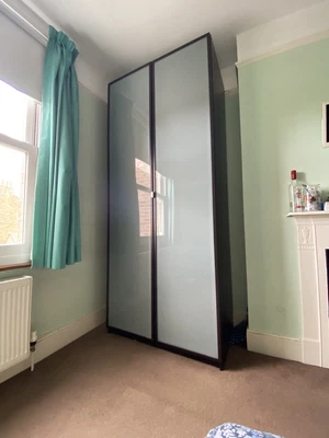 £100 • Buy Ikea Pax Wardrobe With Glass Doors