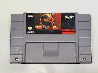 ** Mortal Kombat ** Super Nintendo ** [Good Condition] SNES Sub-Zero Scorpion  • $11.99