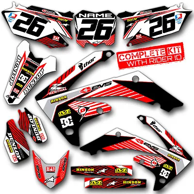 2016 2017 2018 Kxf 450 Graphics Kit Kawasaki Kx450f Ridgeline: Red / Grey Decals • $269.76