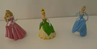 Princess Cinderella  Tinkerbell And Sleeping Beauty Figures - Cake Toppers • £8.50