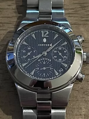 Concord Mariner Auto Chrono Stainless Steel 14 H7 1891 Mens Watch Blue Dial 37mm • $799