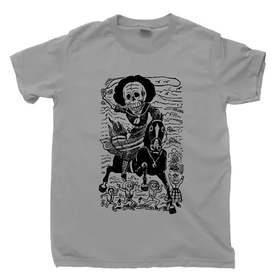 Jose Guadalupe Posada T Shirt Mexican Revolution Artist Day Of Dead Mariachi Tee • $16.99