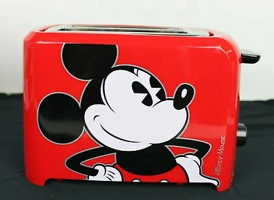 DISNEY STORE Mickey Mouse 2 Slice Toaster Mickey Imprint On Toast NIB TESTED • $34.39