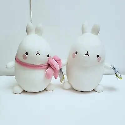 Molang The Happy Rabbit By Hayanori Plush Lot - 2 10  Bunny Plushies • $20