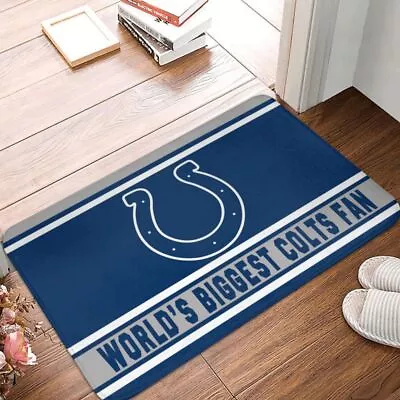 World's Indianapolis Colts  Fan Carpet 16x24in Floor Mat Home Decorative • $11.39