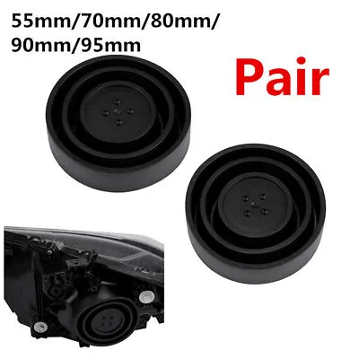 2PCS Car LED Headlight Seal Cap Dust Cover Retrofit Kit 55mm/70mm/80mm/90mm/95mm • $15.54