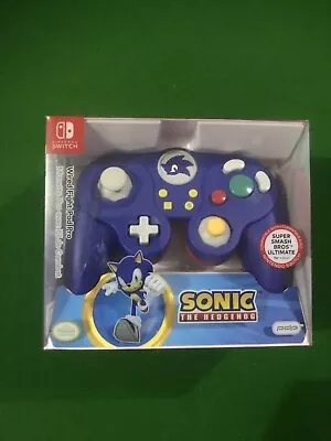 Nintendo Switch  Sonic The Hedgehog Wired Fight Pad Pro Controller Brand New • $70