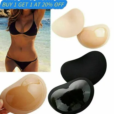 £3.10 • Buy Silicone Bra Breast Enhancers Push Up Pads Bikini Fillet Insert Adhesive Gel UK