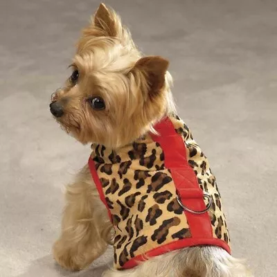 Safari Harness Vest From Zack & Zoey In Red Leopard • $16.99