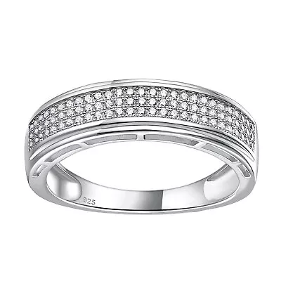 Sterling Silver Mens Pinky Ring Wedding Band Comfort Fit Ring Band Mens Jewelry • $31.99