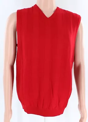 Men IJP Design Ian Poulter Merino Wool Red Golf Vest Small Or Medium New! • $19.99