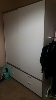 $80 • Buy Large Wardrobe 2 Large Hanging Spaces And 4 Drawers