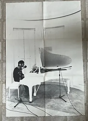 Vintage JOHN LENNON At PIANO Poster IMAGINE Photo By Peter Fordham THE BEATLES • $20