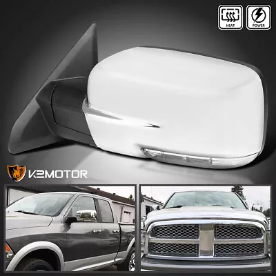 Left/Driver Side Mirror Fits 2009-2012 Ram 1500 Chrome Power Heated+LED Signal • $117.38