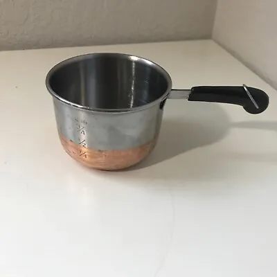 Vintage Lifestyle Stainless Steel Copper Bottom 1 Cup Butter Measuring Pan • $9