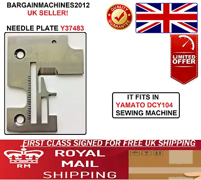  Yamato Dcy104 Needle Plate Y37483 Industrial Sewing Machine Part  • £24.99