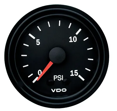 VDO Mechanical Boost Gauge 0-15PSI 150077010 • $85