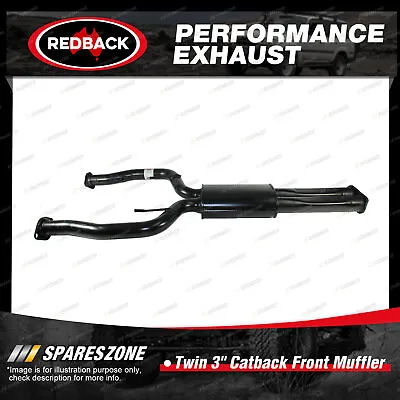 Redback Twin 3  Catback Front Muffler Assembly For Holden Commodore Calais VE VF • $465.95