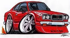 RX-3 Red Cartoon T-shirt Wankel Mazda Rx3 Sp Rotary Available In Sizes S-3XL • $20.42