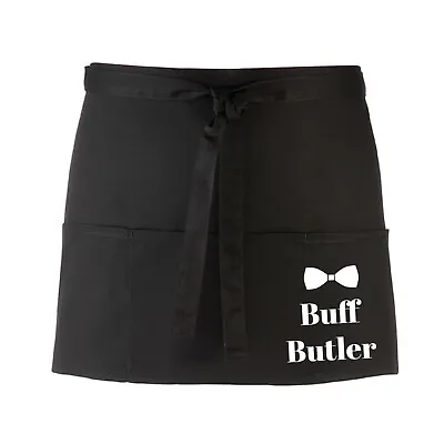 Cheeky Buff Butler Apron Naked Chef Waist Apron- Cheeky Night Hen Birthday Joke • £12.50